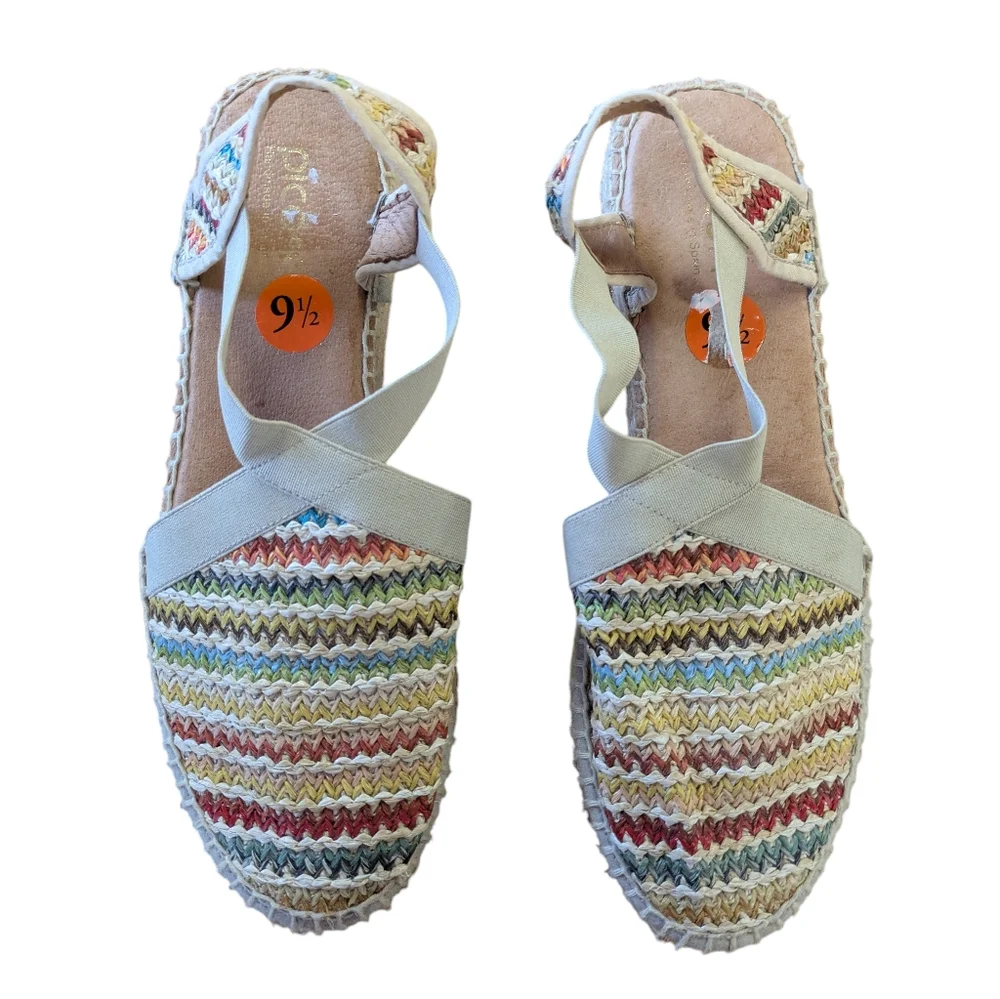 Picon Espadrille Sandals Made in Spain Size 9.5 - Picture 3 of 10